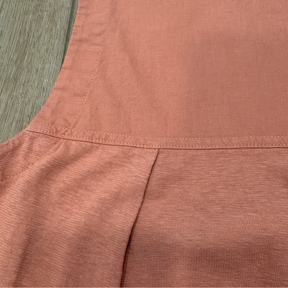 ๐POETRY๐ KNIT & WOVEN TANK TOP HEMP ORGANIC COTTON BLEND ORANGE SZ 4 - Picture 9 of 9